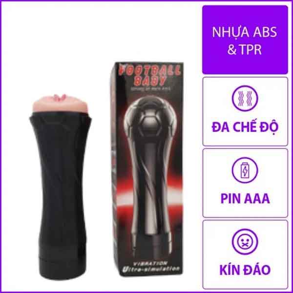 Âm đạo giả Football Baby Có Rung