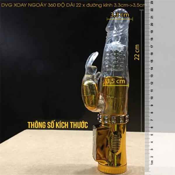 Dương vật Mạ 4 pin rung xoáy