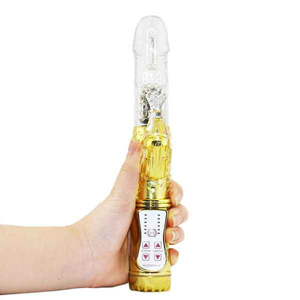 Dương vật giả mạ vàng rung ngoáy