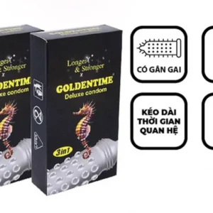 Bao Cao Su Goldentime Longer 3 In 1 - Bí Quyết Kéo Dài Cuộc Yêu