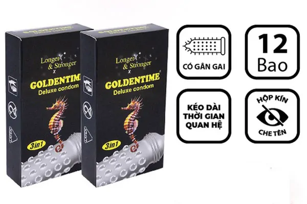 Bao Cao Su Goldentime Longer 3 In 1 - Bí Quyết Kéo Dài Cuộc Yêu